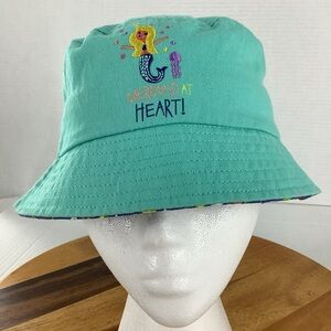 Bucket Hat Mermaid at Heart Youth Size 4-6X Teen to Young Adult